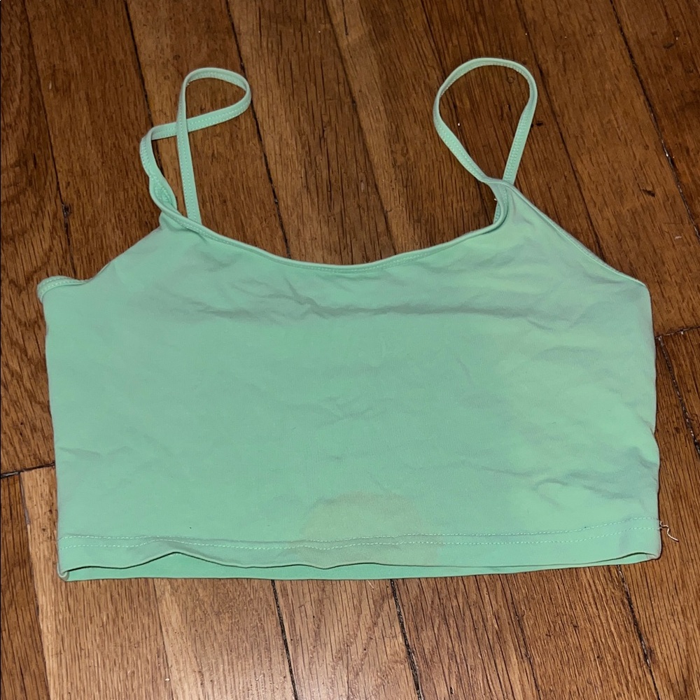 TNA Green Crop Top
